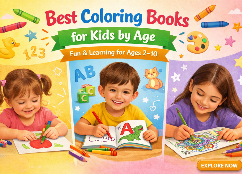 Best Coloring Books for Kids by Age (2–10 Years) | Complete Parent Guide