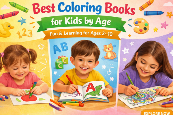 Best Coloring Books for Kids by Age (2–10 Years) | Complete Parent Guide