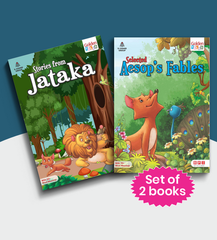 Golden Tales Combo 4 (Stories from Jataka and Selected Aesop’s Fables) – Classic Story for Kids (Age 7+ Years)