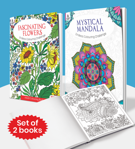 Adult Copy Colouring Combo 2 | Amazing Animals & Fantastic Forest Colouring Books