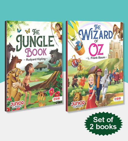 Junior Classics Combo 3 (The Jungle Book and The Wizard of OZ) – Classic Story for Kids (Age 8+ Years)