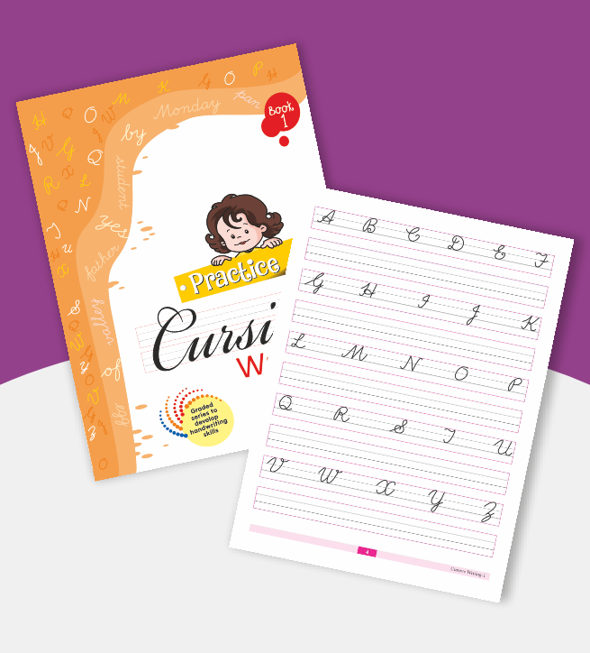 Practice Cursive Writing – Combo (Set of 5 Books) children's book for age 4 + Years