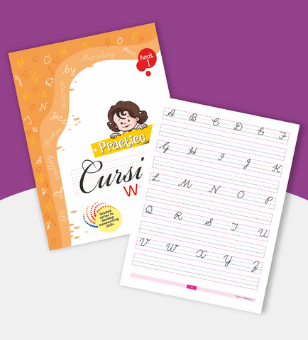 Practice Cursive Writing – Combo (Set of 5 Books) children's book for age 4 + Years