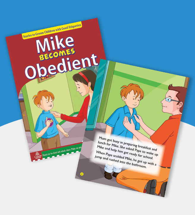 Value Education (Mike) Combo 2 (Mike Becomes Punctual, Mike Becomes Obedient, Mike Learns to be Considerate, Mike is No More Greedy) children's book for age 5 - 8 Years