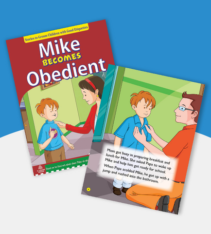Value Education (Mike) Combo 2 (Mike Becomes Punctual, Mike Becomes Obedient, Mike Learns to be Considerate, Mike is No More Greedy) children's book for age 5 - 8 Years