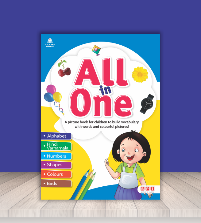 All in One Picture Book for Kids – Alphabet, Hindi Varnamala, Numbers & More