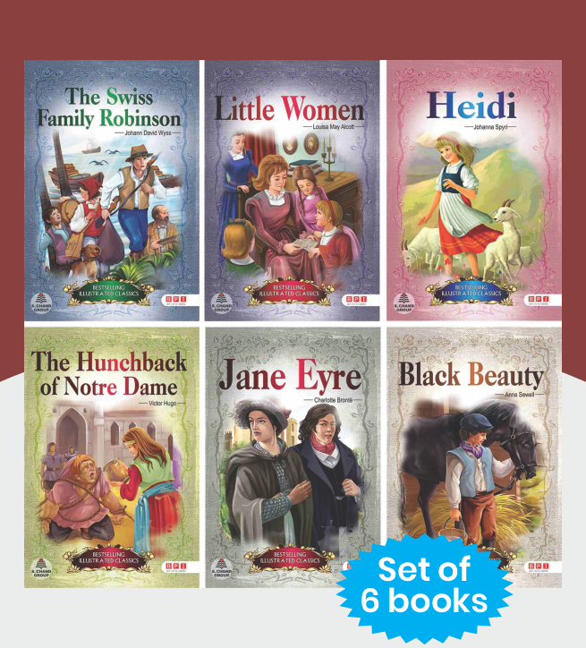 Set of 6 World Classics for Girls Age 9+ Years | Illustrated Classic Story Books Combo | Box 2