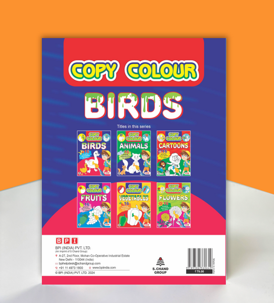 Copy Colour Birds – Copy Colouring Book for Kids (Age 3–6) – BPI India ...