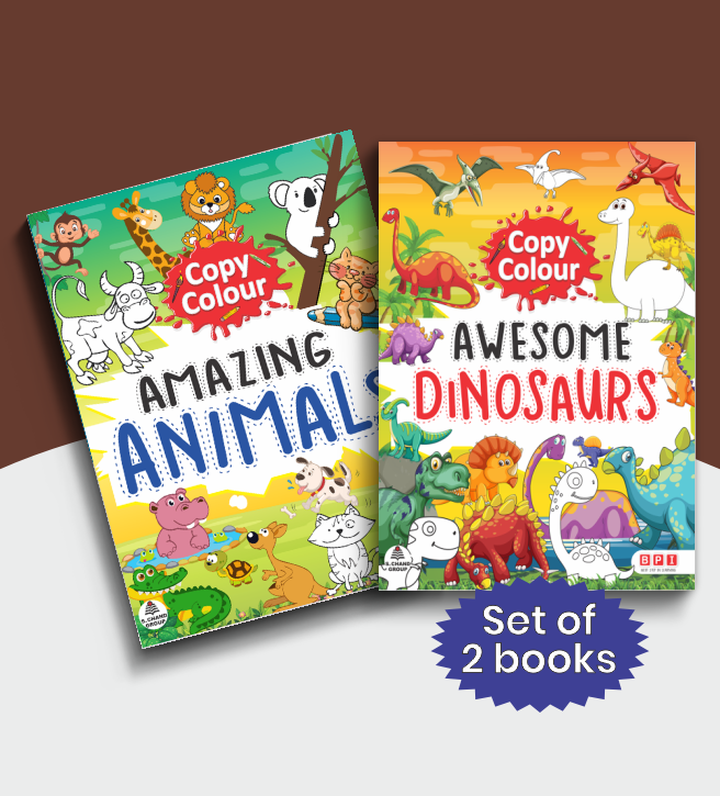 Copy and Colour Combo 2 (Amazing Animals and Awesome Dinosaurs Activity Books)