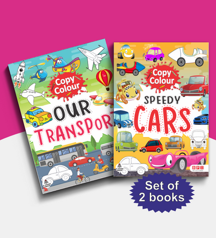 Copy and Colour Combo 4 (Our Transport and Speedy Cars Activity Books)