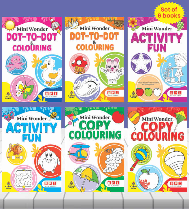 Mini Wonder Colouring Book Combo